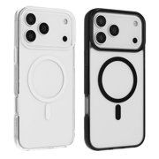 iPhone 17 Pro Max Phone Case, Slim-Fit Clear Magnetic Charging Shock Resistant Phone Case for iPhone 17 Pro Max Clear
