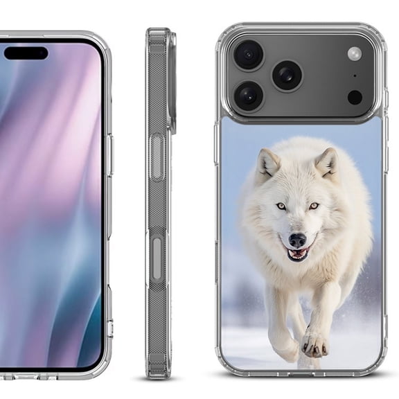 For iPhone 17 Pro Max Protective Shockproof Phone Case, by OneToughShield - Arctic Wolf