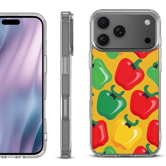 For iPhone 17 Pro Max Protective Shockproof Phone Case, by OneToughShield - Bell Pepper