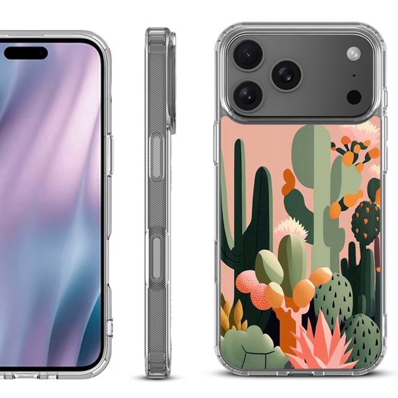 For iPhone 17 Pro Max Protective Shockproof Phone Case, by OneToughShield - Cactus