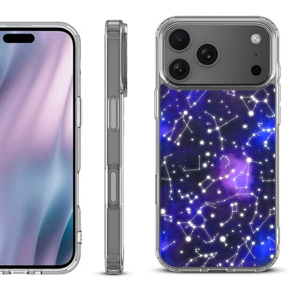 For iPhone 17 Pro Max Protective Shockproof Phone Case, by OneToughShield - Constellations