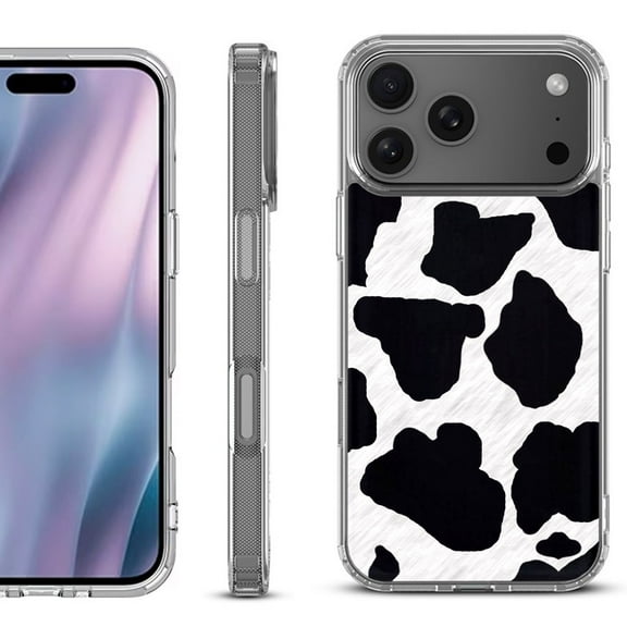 For iPhone 17 Pro Max Protective Shockproof Phone Case, by OneToughShield - Cow Skin Design