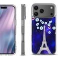 thumbnail image 1 of For iPhone 17 Pro Max Protective Shockproof Phone Case, by OneToughShield - Eiffel Tower Stars, 1 of 5