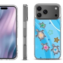 For iPhone 17 Pro Max Protective Shockproof Phone Case, by OneToughShield - Happy Turtle