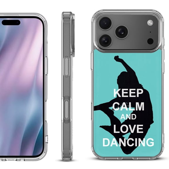 For iPhone 17 Pro Max Protective Shockproof Phone Case, by OneToughShield - Keep Calm / Dancing