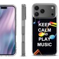 thumbnail image 1 of For iPhone 17 Pro Max Protective Shockproof Phone Case, by OneToughShield - Keep Calm Music, 1 of 5