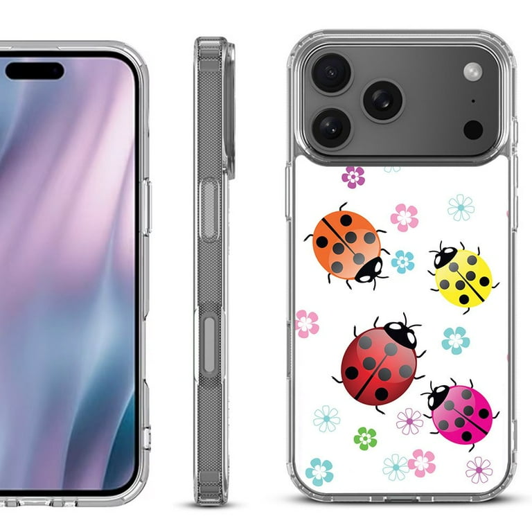 For iPhone 17 Pro Max Protective Shockproof Phone Case, by OneToughShield -  Ladybug - Walmart.com
