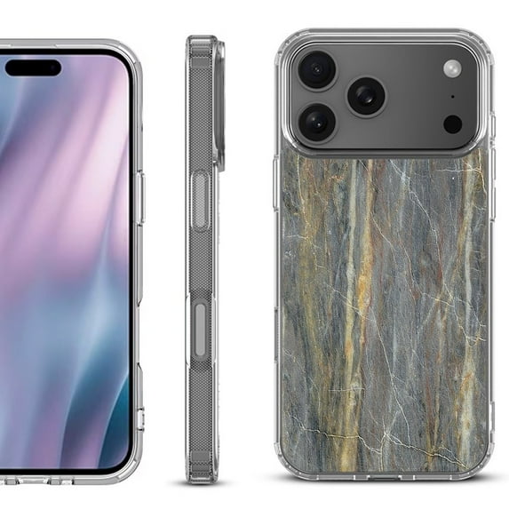 For iPhone 17 Pro Max Protective Shockproof Phone Case, by OneToughShield - Marble/Camo