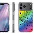 thumbnail image 1 of For iPhone 17 Pro Max Protective Shockproof Phone Case, by OneToughShield - Music Notes / Rainbow, 1 of 5