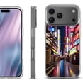 thumbnail image 1 of For iPhone 17 Pro Max Protective Shockproof Phone Case, by OneToughShield - Neon Street, 1 of 5