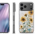 thumbnail image 1 of For iPhone 17 Pro Max Protective Shockproof Phone Case, by OneToughShield - Pastel Sunflowers, 1 of 5