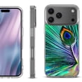 thumbnail image 1 of For iPhone 17 Pro Max Protective Shockproof Phone Case, by OneToughShield - Peacock Feather, 1 of 5