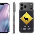thumbnail image 1 of For iPhone 17 Pro Max Protective Shockproof Phone Case, by OneToughShield - Road Sign Deer, 1 of 5