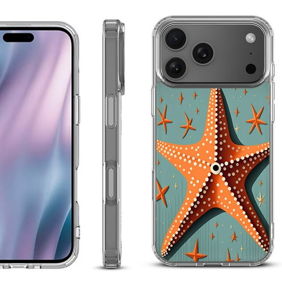 For iPhone 17 Pro Max Protective Shockproof Phone Case, by OneToughShield - Sea Star