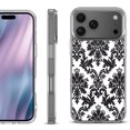 thumbnail image 1 of For iPhone 17 Pro Max Protective Shockproof Phone Case, by OneToughShield - Victorian White/Black, 1 of 5
