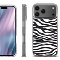 thumbnail image 1 of For iPhone 17 Pro Max Protective Shockproof Phone Case, by OneToughShield - Zebra B/W, 1 of 5
