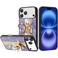 thumbnail image 1 of For iPhone 17 Pro Max SPLENDID Diamond Glitter Ornaments Engraving Case Cover - Enchanted Butterfly Purple, 1 of 3