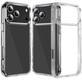 thumbnail image 1 of For iPhone 17 PRO Case Thick Crystal Clear Chromed Buttons + Tempered Glass, 1 of 4