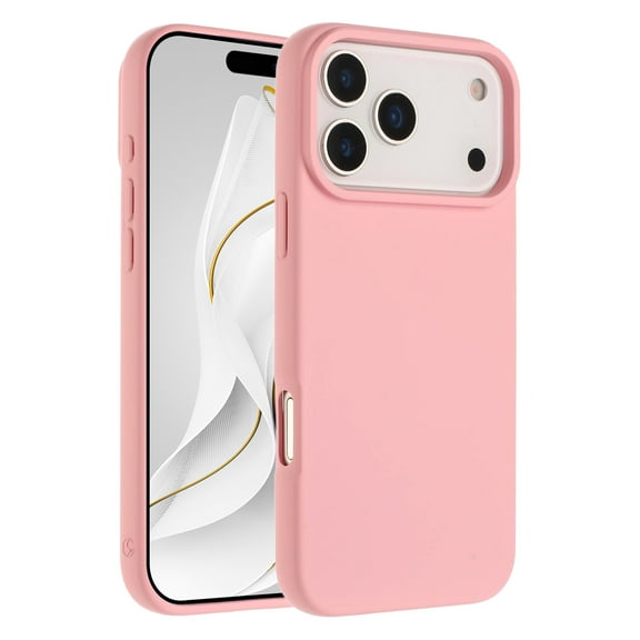 For iPhone 17 Pro Phone Case, Slim-Fit Simple Shock Resistant Phone Case for iPhone 17 Pro Pink