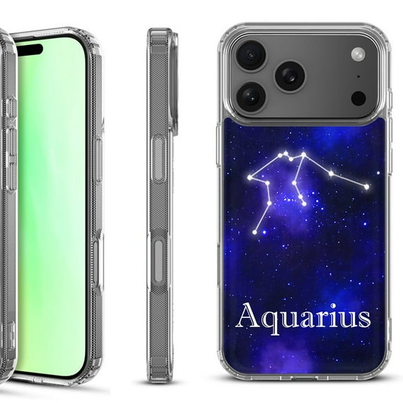 For iPhone 17 Pro Shockproof Protective Phone Case, by OneToughShield - Aquarius