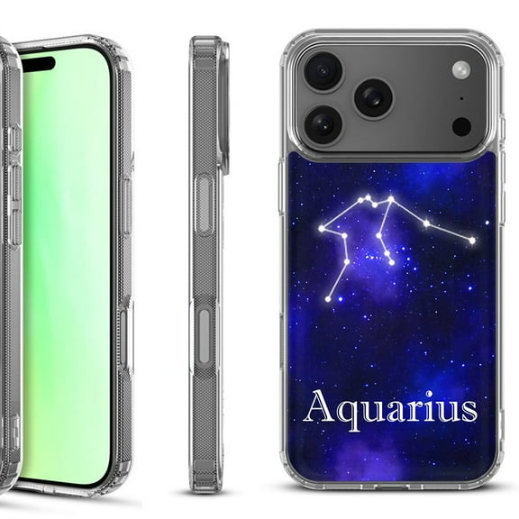 For iPhone 17 Pro Shockproof Protective Phone Case, by OneToughShield - Aquarius