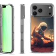 thumbnail image 1 of For iPhone 17 Pro Shockproof Protective Phone Case, by OneToughShield - Astronaut Planting, 1 of 5