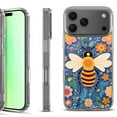 thumbnail image 1 of For iPhone 17 Pro Shockproof Protective Phone Case, by OneToughShield - Bee Flower, 1 of 5