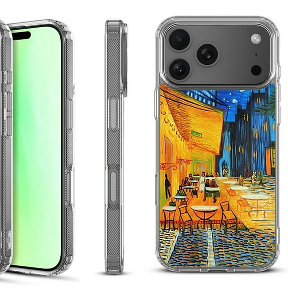 For iPhone 17 Pro Shockproof Protective Phone Case, by OneToughShield - Cafe Terrace