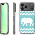 thumbnail image 1 of For iPhone 17 Pro Shockproof Protective Phone Case, by OneToughShield - Chevron/Elephant, 1 of 5