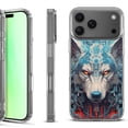 thumbnail image 1 of For iPhone 17 Pro Shockproof Protective Phone Case, by OneToughShield - Cyberpunk Wolf, 1 of 5
