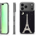 thumbnail image 1 of For iPhone 17 Pro Shockproof Protective Phone Case, by OneToughShield - Eiffel Tower Moon, 1 of 5