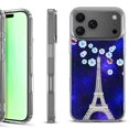 thumbnail image 1 of For iPhone 17 Pro Shockproof Protective Phone Case, by OneToughShield - Eiffel Tower Stars, 1 of 5