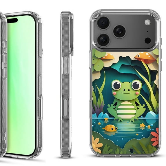 For iPhone 17 Pro Shockproof Protective Phone Case, by OneToughShield - Frog Craft