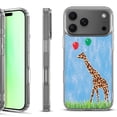 thumbnail image 1 of For iPhone 17 Pro Shockproof Protective Phone Case, by OneToughShield - Giraffe/Balloon, 1 of 5