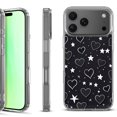 thumbnail image 1 of For iPhone 17 Pro Shockproof Protective Phone Case, by OneToughShield - Hearts n Stars, 1 of 5
