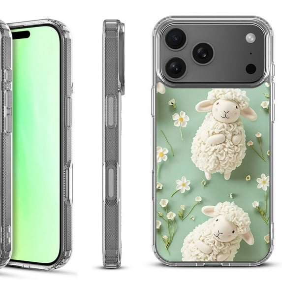 For iPhone 17 Pro Shockproof Protective Phone Case, by OneToughShield - Little Sheep