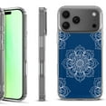 thumbnail image 1 of For iPhone 17 Pro Shockproof Protective Phone Case, by OneToughShield - Mandala / Blue, 1 of 5