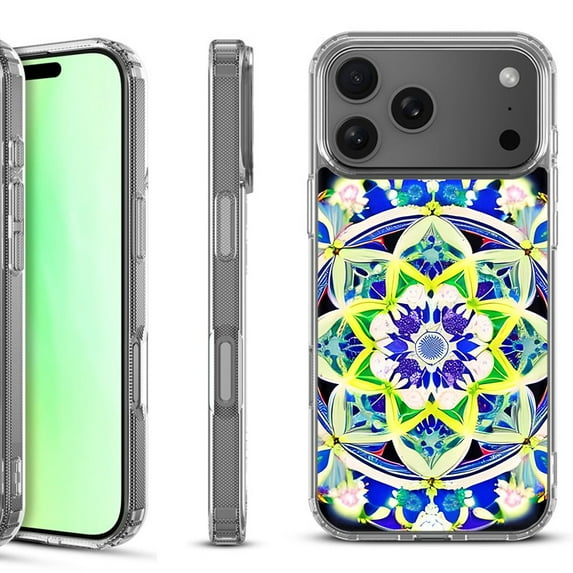 For iPhone 17 Pro Shockproof Protective Phone Case, by OneToughShield - Mandalas Color