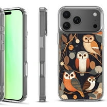 For iPhone 17 Pro Shockproof Protective Phone Case, by OneToughShield - Owl Mix