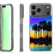 For iPhone 17 Pro Shockproof Protective Phone Case, by OneToughShield - Palmtree