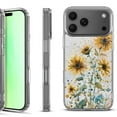 thumbnail image 1 of For iPhone 17 Pro Shockproof Protective Phone Case, by OneToughShield - Pastel Sunflowers, 1 of 5
