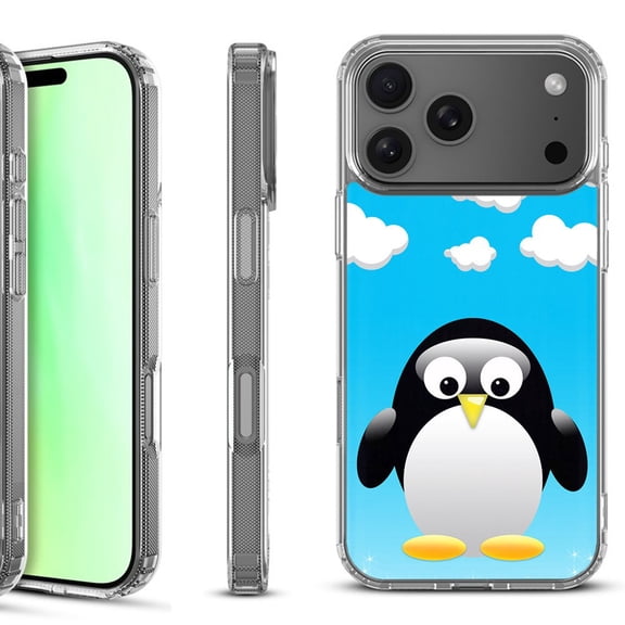 For iPhone 17 Pro Shockproof Protective Phone Case, by OneToughShield - Penguin