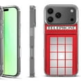 thumbnail image 1 of For iPhone 17 Pro Shockproof Protective Phone Case, by OneToughShield - Phone Booth Red, 1 of 5