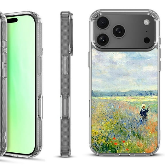For iPhone 17 Pro Shockproof Protective Phone Case, by OneToughShield - Poppy Field