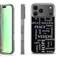thumbnail image 1 of For iPhone 17 Pro Shockproof Protective Phone Case, by OneToughShield - Positive Words, 1 of 5