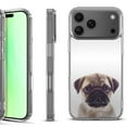 thumbnail image 1 of For iPhone 17 Pro Shockproof Protective Phone Case, by OneToughShield - Pug Face, 1 of 5