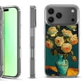 thumbnail image 1 of For iPhone 17 Pro Shockproof Protective Phone Case, by OneToughShield - Roses in a vase, 1 of 5