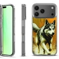 thumbnail image 1 of For iPhone 17 Pro Shockproof Protective Phone Case, by OneToughShield - Running Husky, 1 of 5