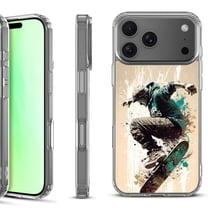 For iPhone 17 Pro Shockproof Protective Phone Case, by OneToughShield - Skateboarding