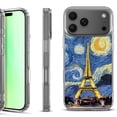 thumbnail image 1 of For iPhone 17 Pro Shockproof Protective Phone Case, by OneToughShield - Starry Night Eiffel, 1 of 5